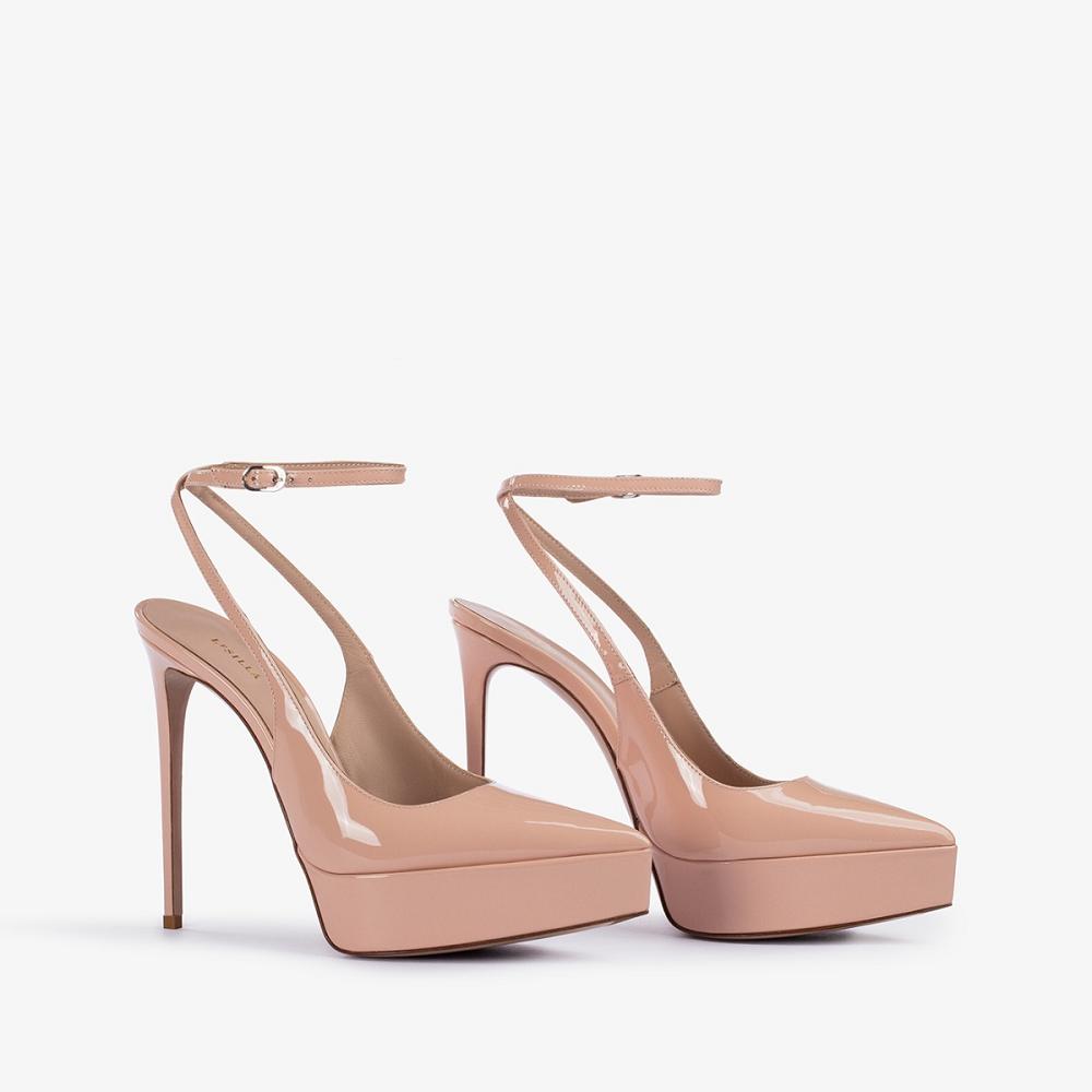 Le Silla UMA SLINGBACK 140 mm Tanno Beige | IT_LS23135