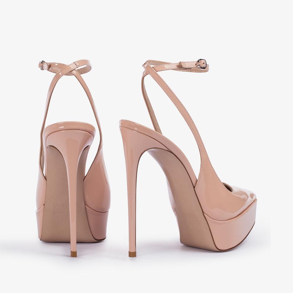 Le Silla UMA SLINGBACK 140 mm Tanno Beige | IT_LS23135