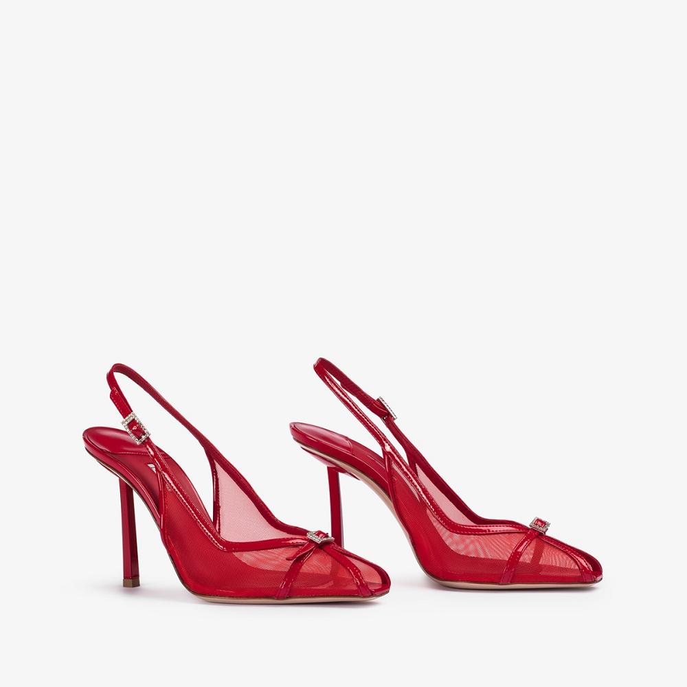 Le Silla VITTORIA SLINGBACK 100 mm Rosse | IT_LS14608