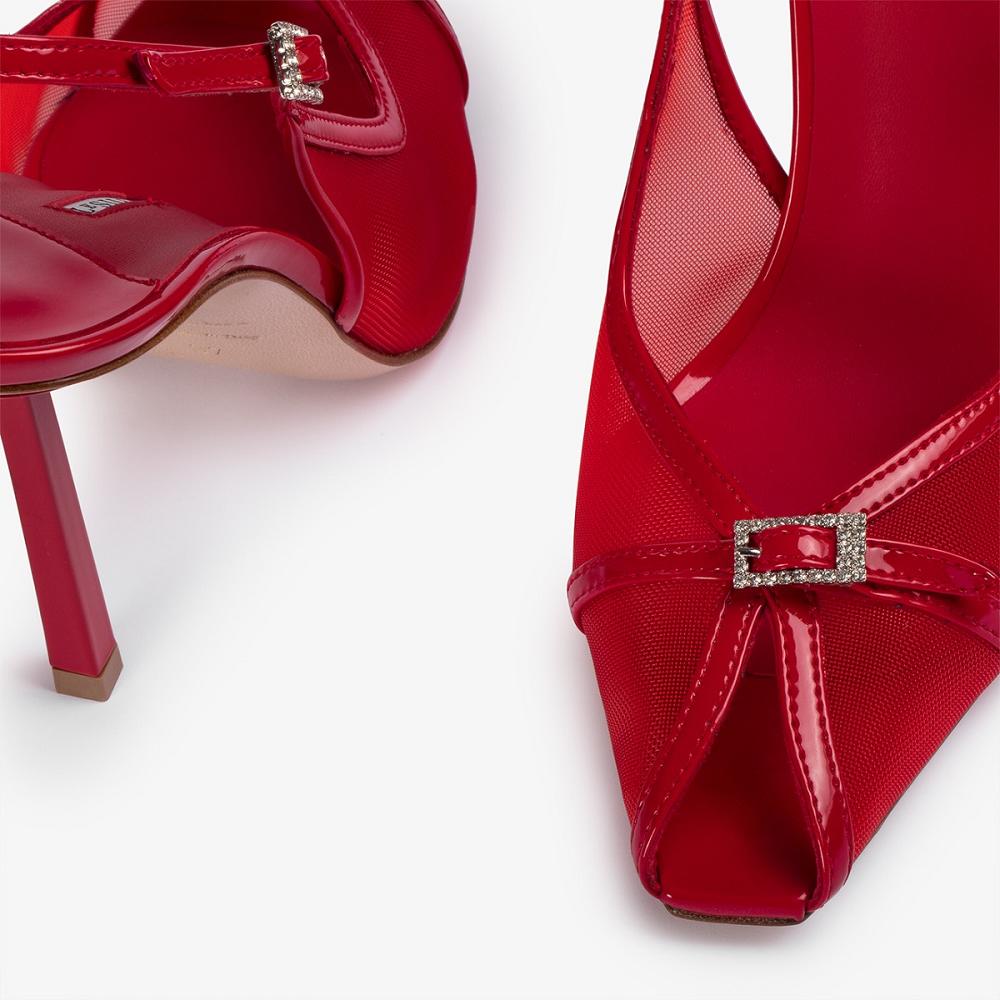 Le Silla VITTORIA SLINGBACK 100 mm Rosse | IT_LS14608