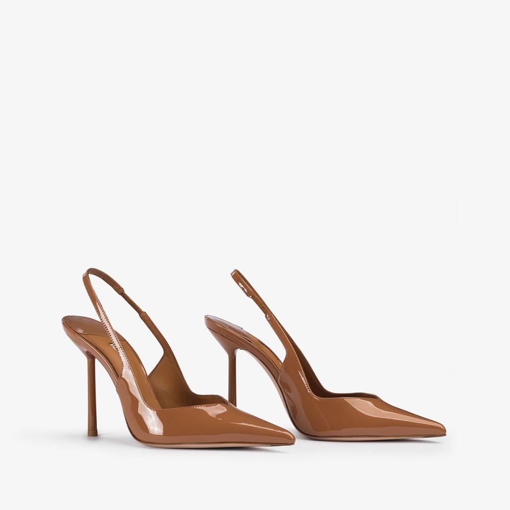 Le Silla VIVIENNE SLINGBACK 100 mm Marroni | IT_LS31615