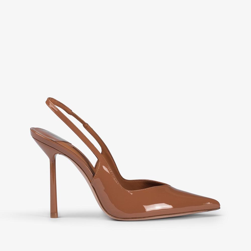 Le Silla VIVIENNE SLINGBACK 100 mm Marroni | IT_LS31615